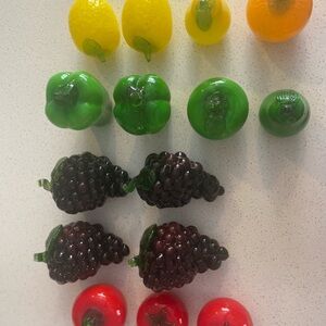 Murano Blown Glass Fruits & Veggies (15pcs) VINTAGE